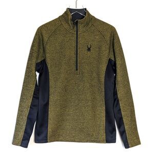 Spyder Outbound Fleece Sweater Men's Medium Green and Black